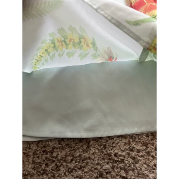 Ted Baker Toddler Girls Floral Cap Sleeve Dress Blue Size 2T Light Green Lined - Picture 6 of 10